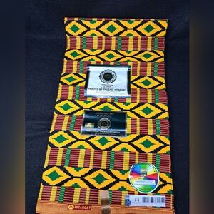 Phoenix Hitarget  Wax Block Prints 100% Cotton Fabric 6 Yrds -Kente Pattern